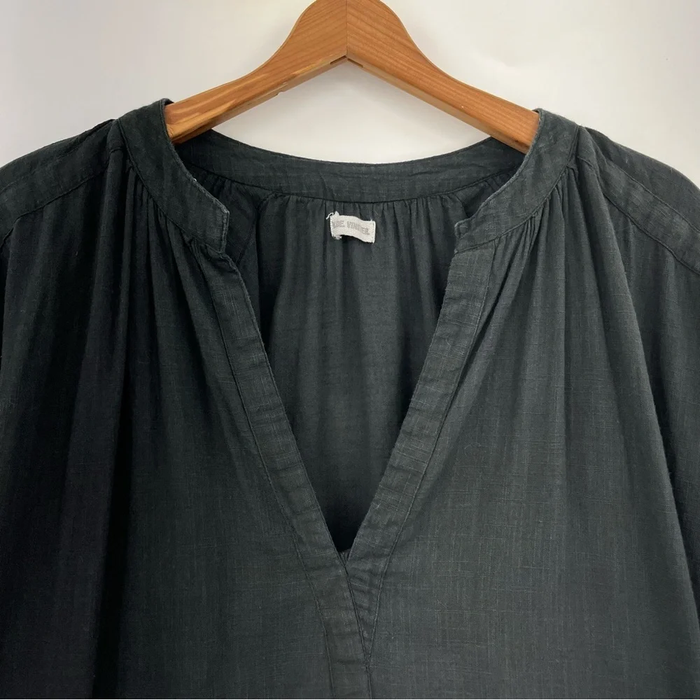 V. DE Vinster M Balloon Dress Black Eyelet maxi 0236 long Sleeve Cotton medium